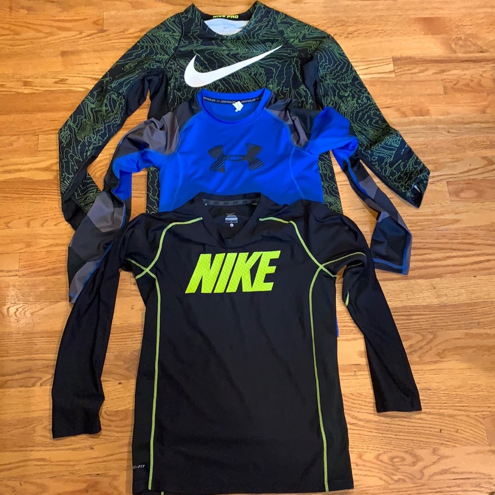 Boys Nike Dri Fit tops (3).